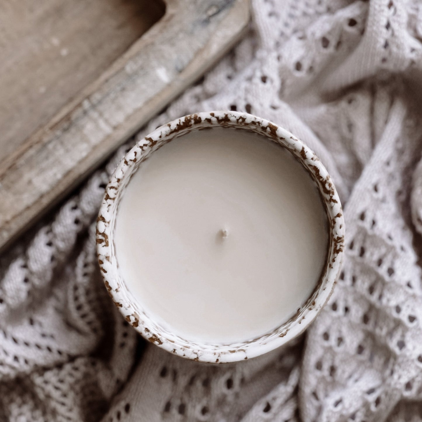 Salted Caramel Scented Candle Natural Collection